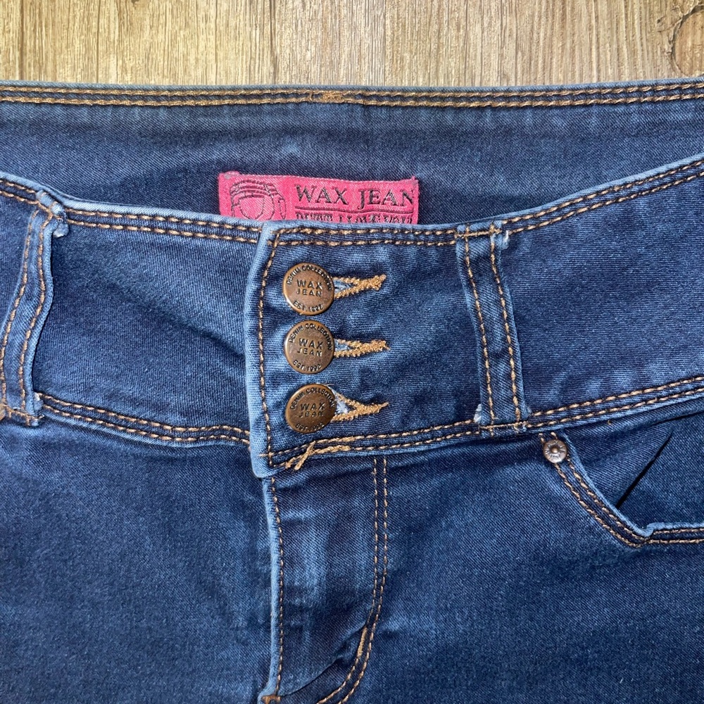 Wax Jeans Push Up Collection Rolled Ankle Size 9 - Picture 4 of 13